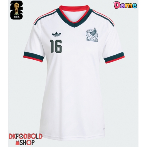 Mexico Julian Quinones #16 Udebanetrøje Dame VM 2026 Kort ærmer